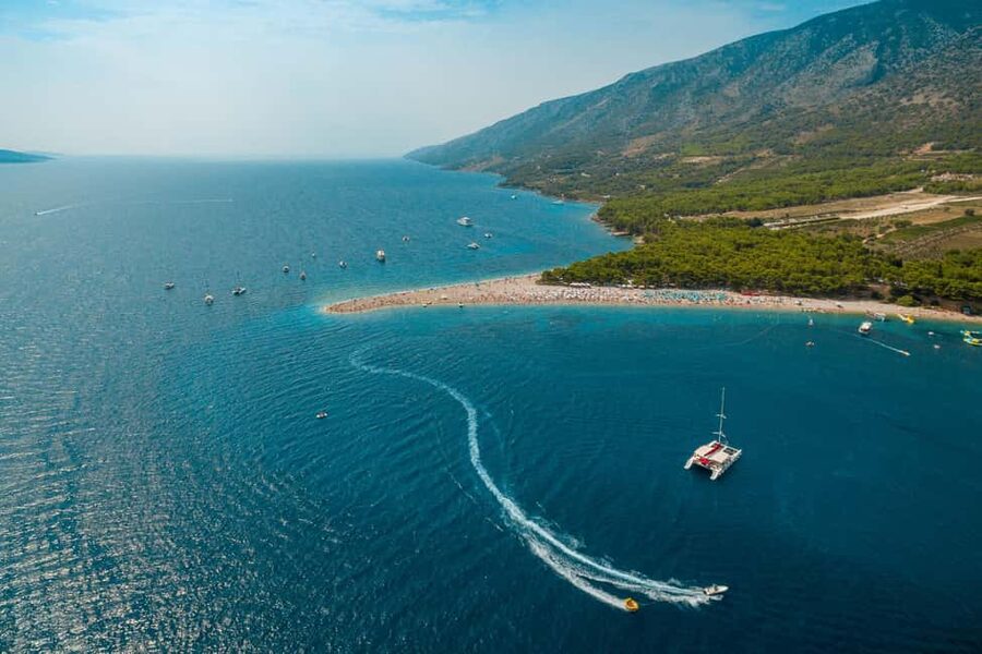 From Split: Catamaran Cruise to Golden Horn & Brač island. - Vidova gora and the best view of the day