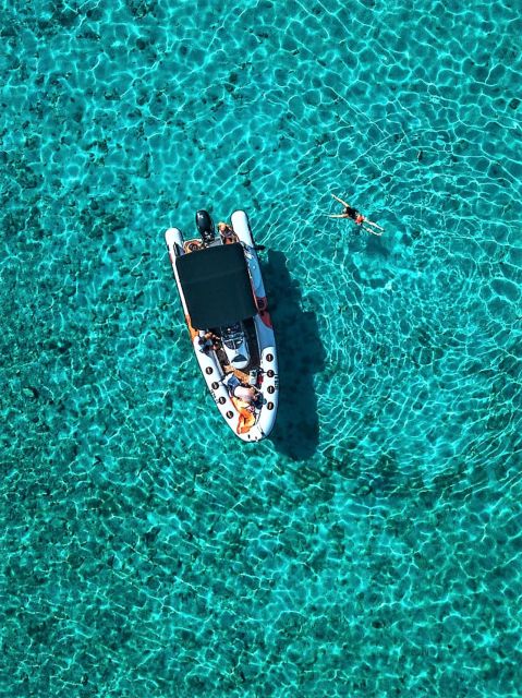 From Split: Half-day Trogir Tour & Speedboat to Blue Lagoon - Leaving Matejuška on a small speedboat