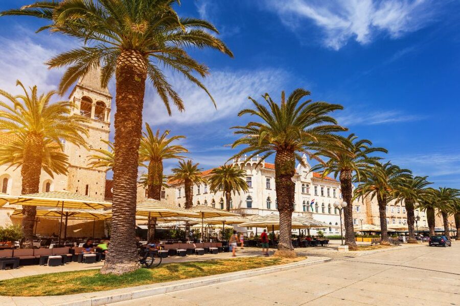 From Split: Krka Waterfalls Cruise & Trogir Walking Tour - A panoramic boat ride through the river canyon