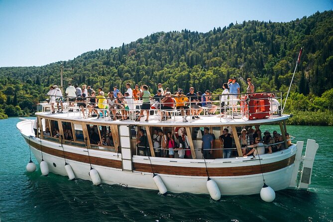 From Split: Krka Waterfalls Tour, Boat Cruise & Swimming - The boat ride between the park and Skradin