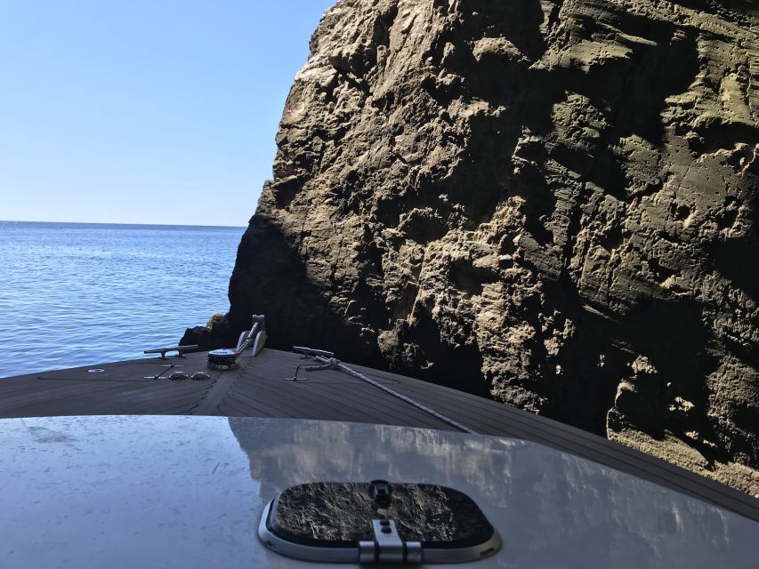 From Split: Luxury Cabin Boat Tour to The Blue Cave and Hvar - Swimming at the Blue Lagoon near Budikovac