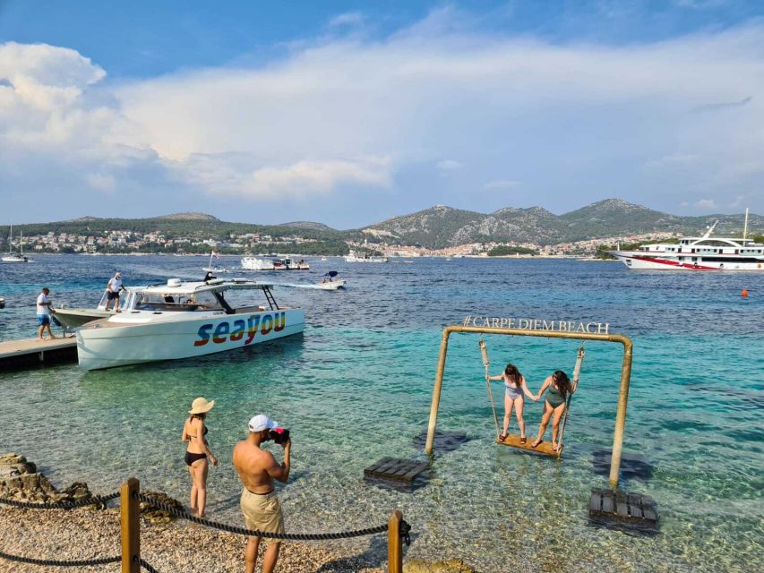 From Split: Luxury Cabin Boat Tour to The Blue Cave and Hvar - Palmizana’s garden and beach