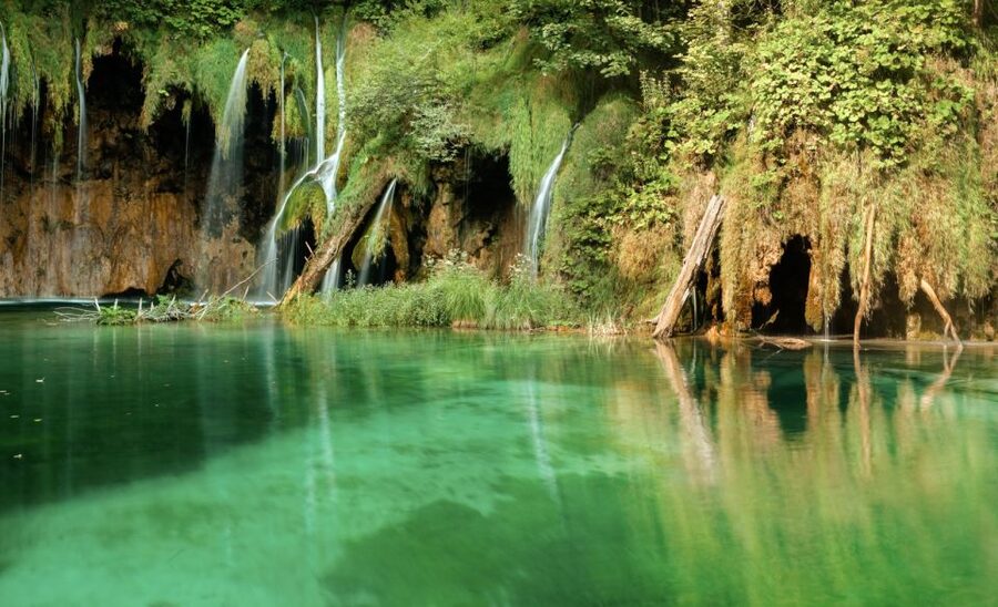 From Split or Trogir: Plitvice Lakes Guided Full-Day Tour - Free time and the electric train from Prošćansko Lake