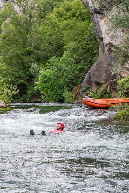 From Split: Rafting, Cave exploring, Cliff jumping w/ Picnic - Three hours and 11 kilometers on the Cetina
