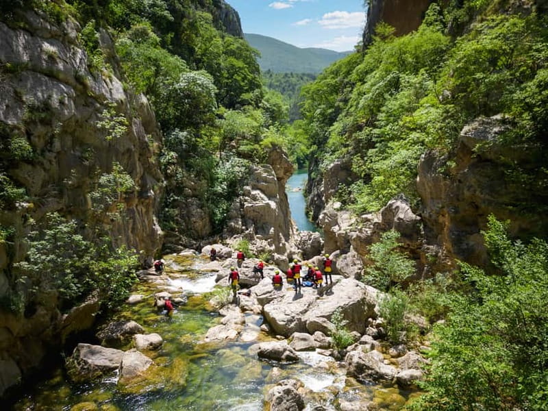 From Split/Šestanovac: Canyoning on Cetina River - The 15-minute walk down to the canyon