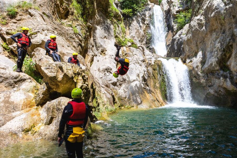 From Split/Šestanovac: Extreme Canyoning on Cetina River - Velika Gubavica and the 53-meter rope descent
