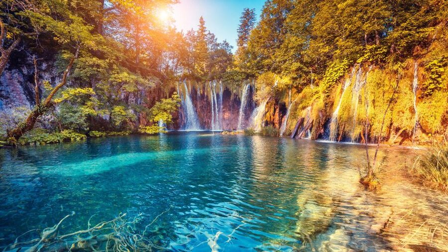 From Split: Transfer to Zagreb with Stop at Plitvice Lakes - Entering Plitvice Lakes National Park