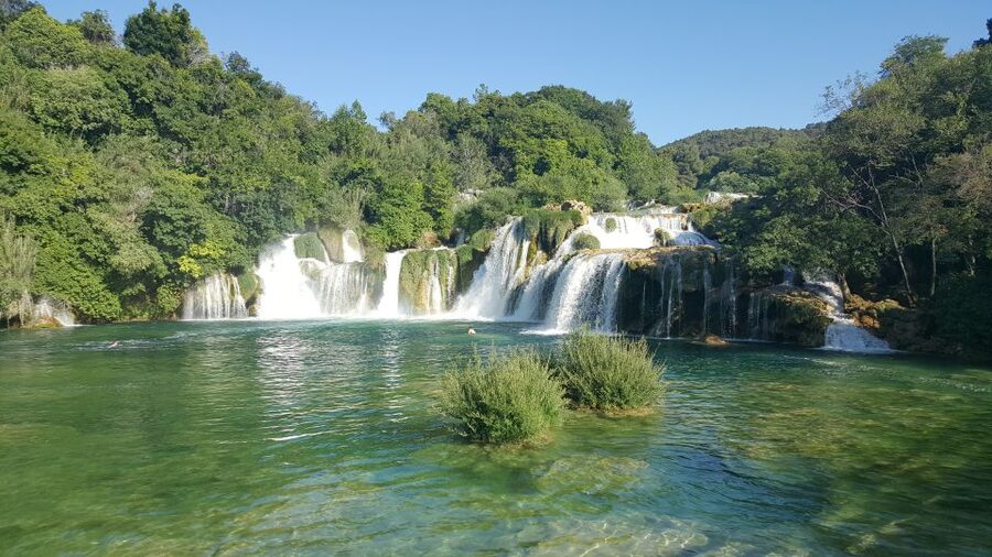 From Split & Trogir: Krka Waterfalls and Primošten - Walking through Krka National Park