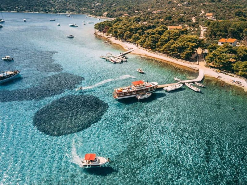 From Trogir: Blue Lagoon & Šolta Cruise with Lunch & Drinks - Lunch Beneath 100-Year-Old Pine Trees