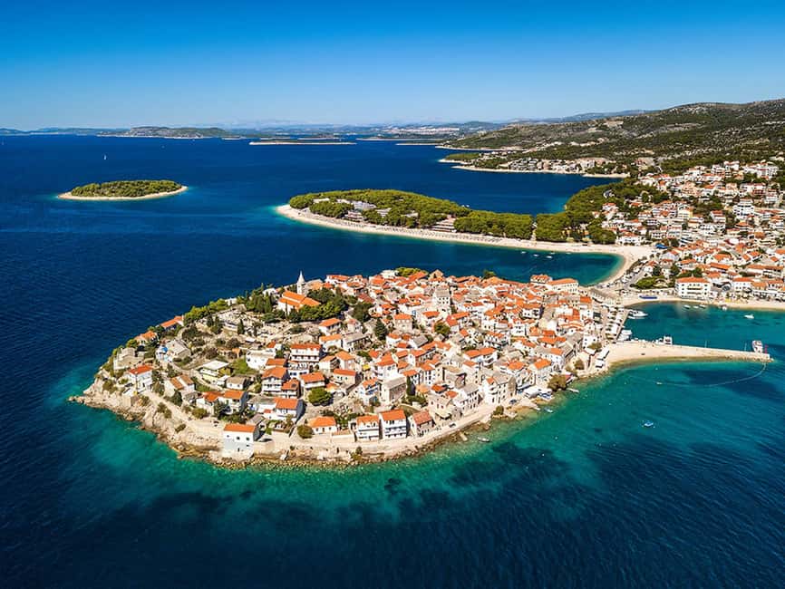 From Trogir, Seget & Okrug: Krka Waterfalls Culture Tour - Šibenik and the Cathedral of St. James