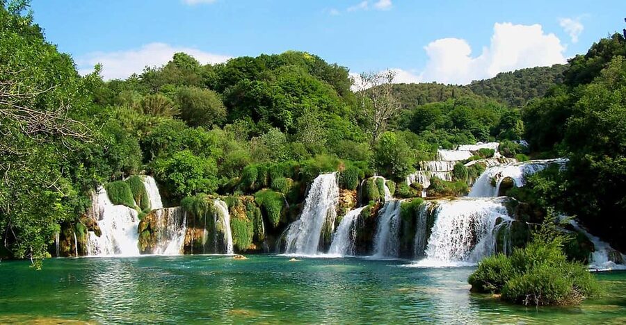 From Trogir, Seget & Okrug: Krka Waterfalls Gastro Tour - Key points at a glance