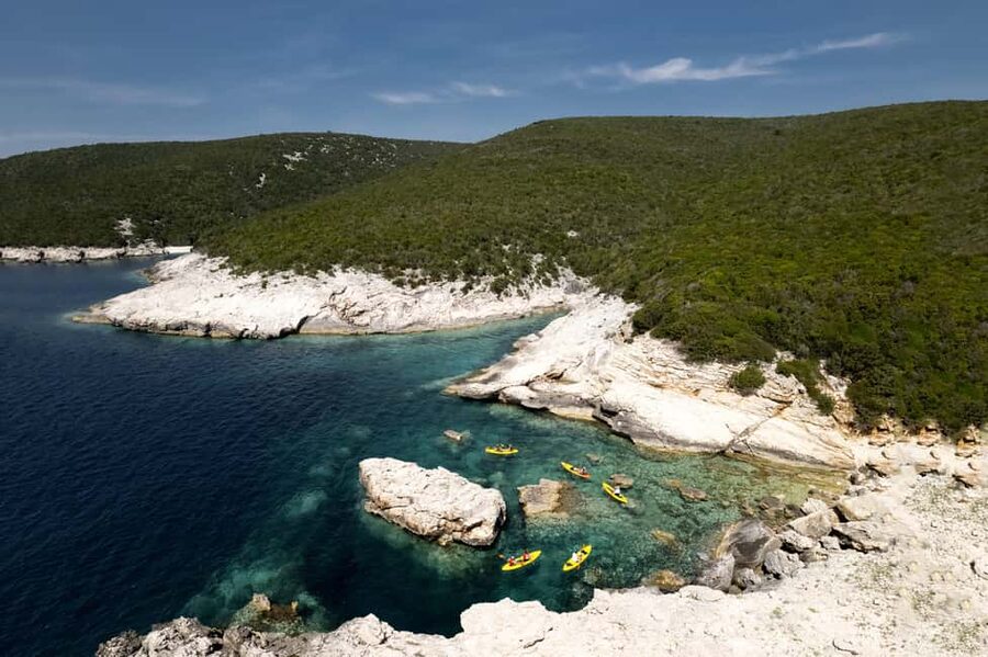 From Zadar: Dugi Otok Half-Day Kayak Adventure - The second bay and the serious kayaking
