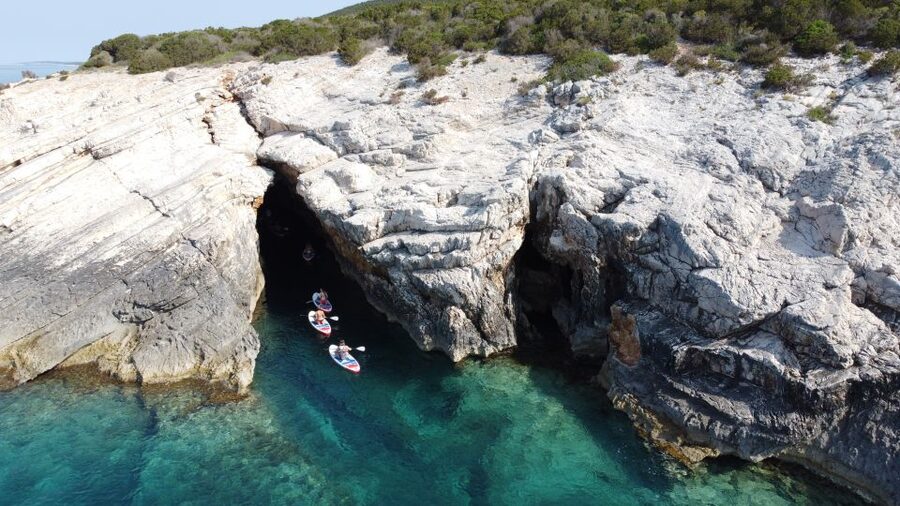 From Zadar: Full Day Dugi Otok Guided Paddle Board Tour - From Gaženica Port to Brbinj on Dugi Otok