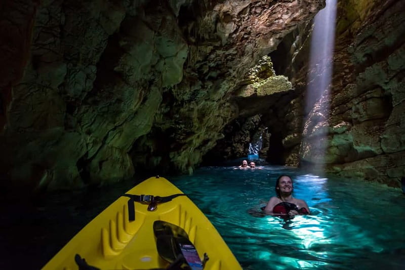 From Zadar: Full-Day kayak adventure in Dugi Otok - The first paddle: cliffs, bays, and sea caves