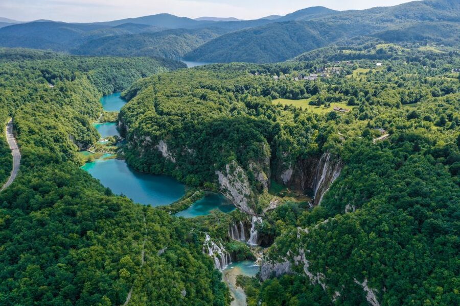 From Zadar: Round-Trip Transfer to Plitvice Lakes - Your first look at the terraced lakes and waterfalls