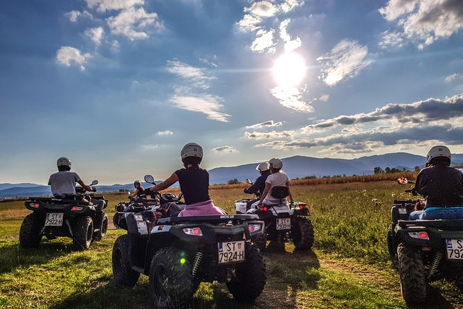 Full Day ATV Tour From Split with BBQ Lunch & River Swimming - Climbing toward the highest mountain in the area