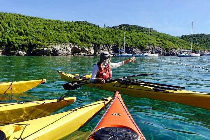 Full Day Kayaking and Snorkeling to Green Cave with GoPro photos - Lopud brings the safety talk and first paddle