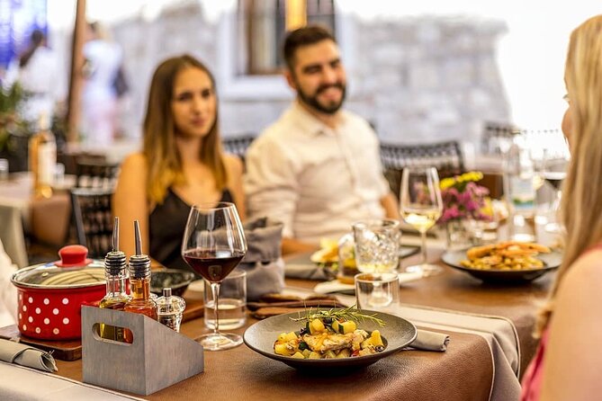Gastro and History Jewels Experience in Split - Dalmatian cheeses, prosciutto, bread, and wine