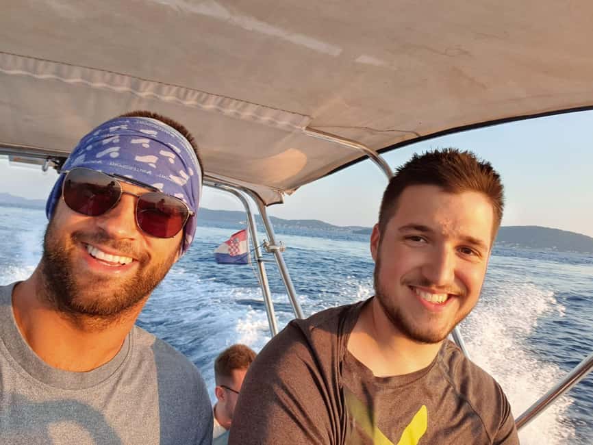 half day group speedboat tour of the islands around Zadar - Preko gives the longest shore break