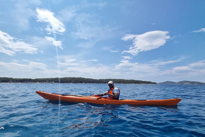 Half-day kayak tour from Hvar town - Mlini Beach, swimming, and snorkeling