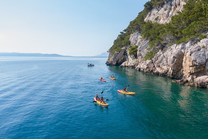 Half-Day Small-Group Kayaking Tour in Makarska - St. Peter’s lighthouse and the harbor view