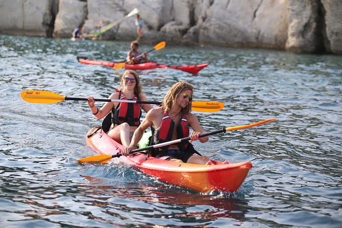 Half-Day Split Sea Kayak Adventure - Starting at Bene and getting ready on shore
