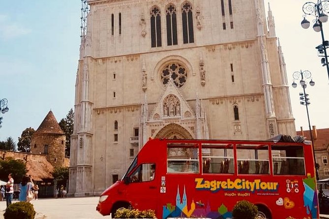 Hop On Hop Off Panoramic bus - Zagreb City Tour - Upper Town views: St. Catherine’s and St. Mark’s
