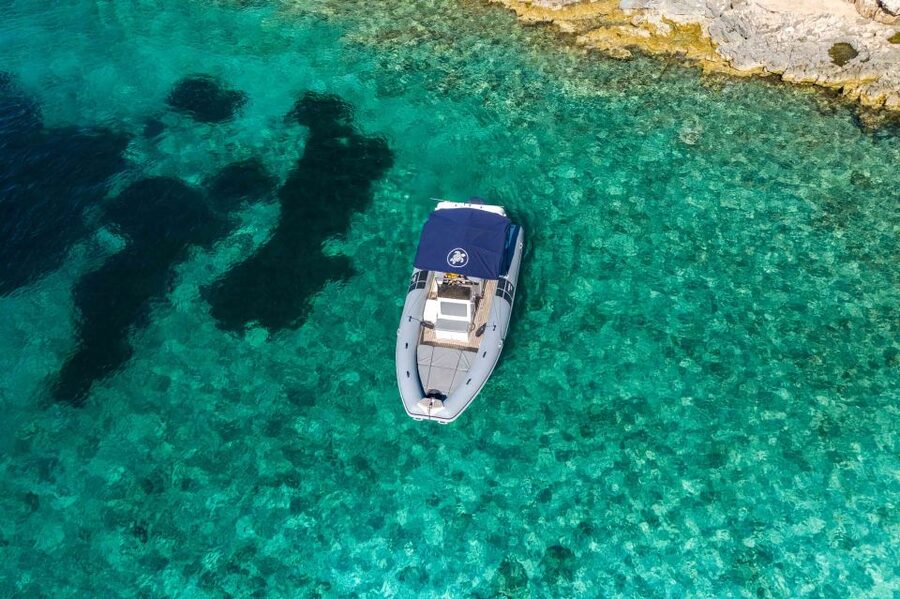 Hvar: Blue Cave, Green Cave & Stiniva Beach Speed Boat Tour - The Blue Cave and its short burst of blue light