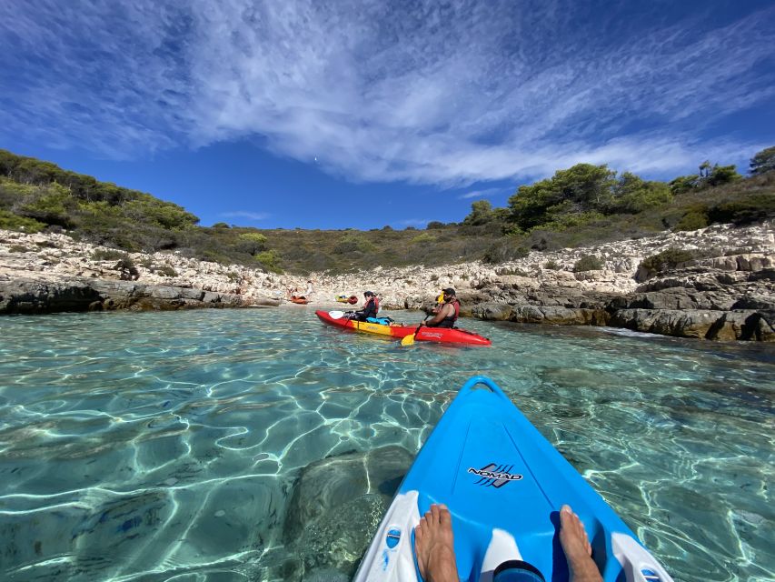 Hvar: Pakleni Islands Self-Guided Kayaking Tour - Kayak comfort, dry bags, and snorkeling equipment