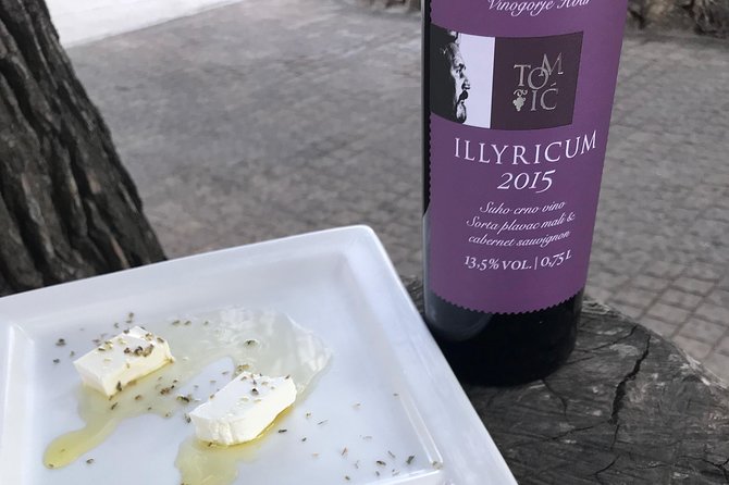 Hvar Wine tasting small group experience - Olive oil, bread, cheese, and small bites