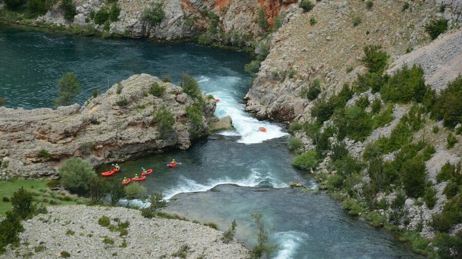 Kaštel Žegarski: Zrmanja River Packrafting - The 30-minute river break for swimming and views