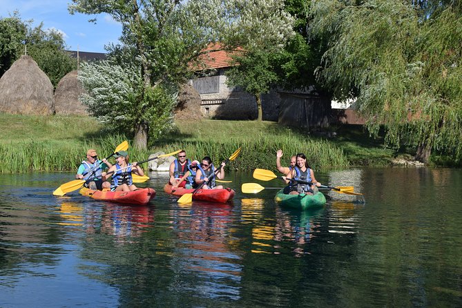 Kayak on the Gacka River - Eight kilometers of meadows, trees, and birdlife