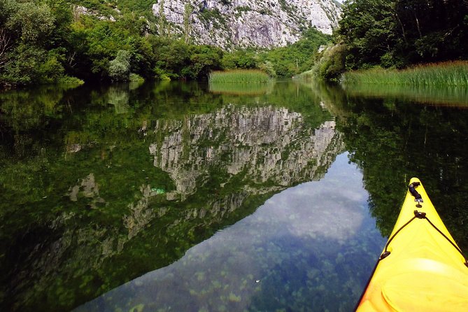 Kayaking and Snorkeling in Omiš - Reaching the river mouth and changing activities