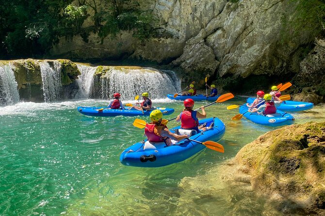 Kayaking at the Mreznica Canyon - Cliff jumps are optional, but ask about the height