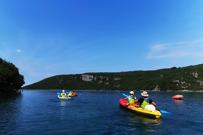 Kayaking Experience in Lim Bay Sea in The Croatian Fjord - Paddling back and ending at a beach bar