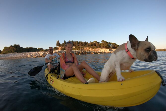 Kayaking to Island Saint Jerolim with snorkeling activitie - A small Croatian beer and a useful rest break