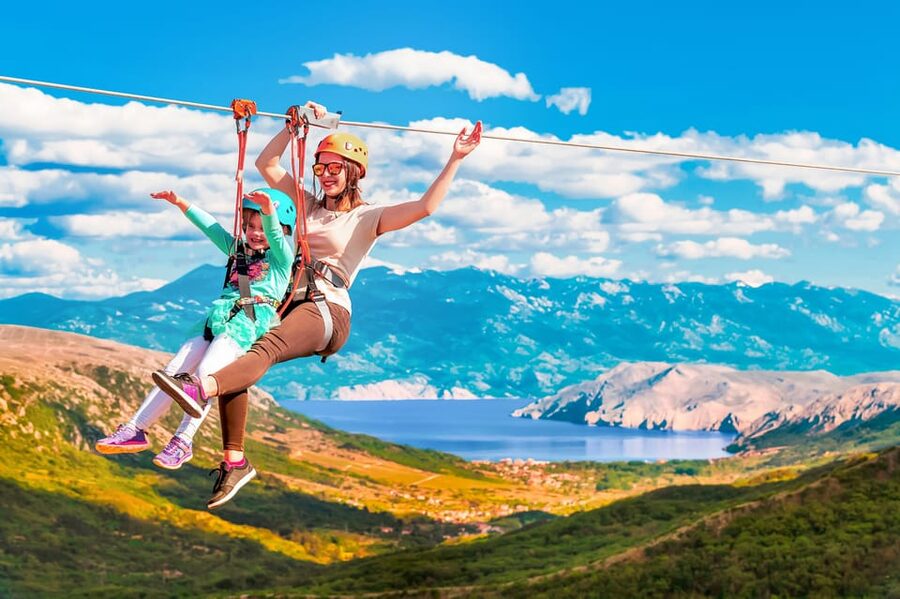 Krk Island: Ziplining Tour - Starting near the Glagolitic Alley monument