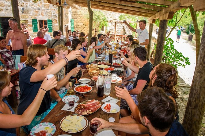 Krka Waterfalls and wine tasting Tour from Split or Trogir - River views, Visovac Island, and the wider park