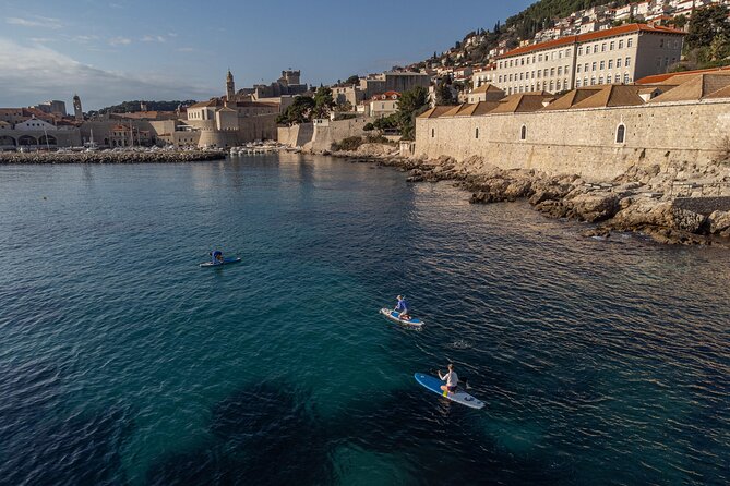 Lokrum Paddleboarding & Snorkeling Adventure; Caves and more - Getting comfortable on the paddleboard