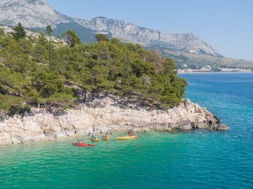 Makarska: Guided Sea Kayaking Tour with Snorkeling Stop - St. Peter Lighthouse and the First Views