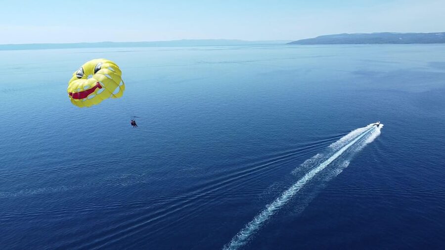 Makarska: Parasailing Experience - MPL Nautika - What you see from 100 to 700 meters