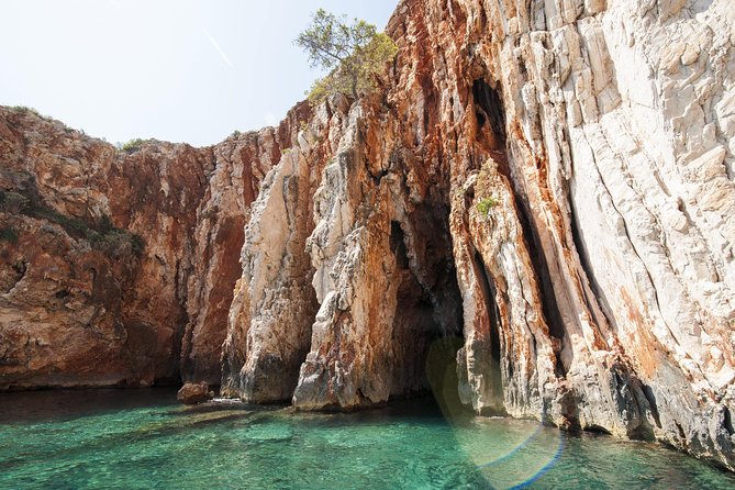 Mesmerizing Hvar speed boat tour with optional wine tasting - The Red Rocks make the coast feel dramatic