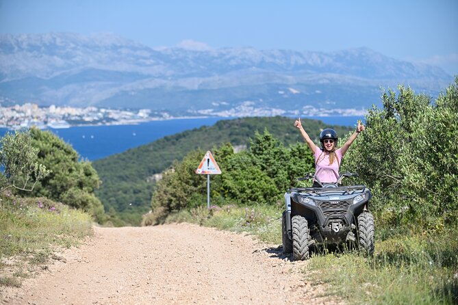 Off road Quad Adventure Tour on Island Čiovo - The eastern lookout with views toward Split