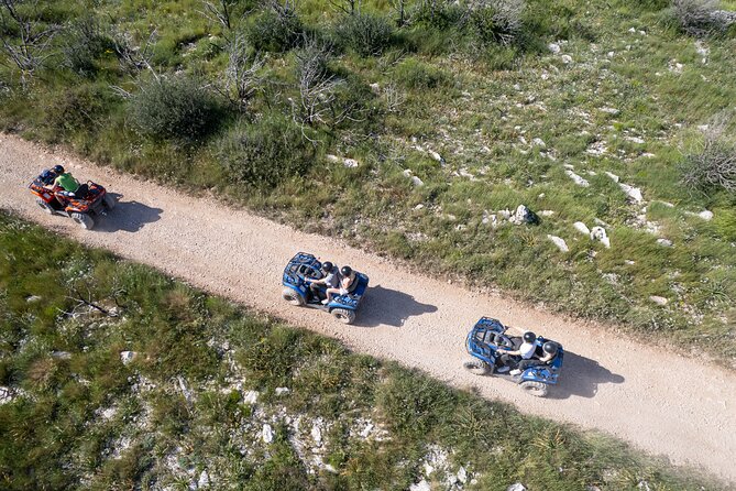 Off road Quad Adventure Tour on Island Čiovo - Following dirt tracks across the top of Čiovo