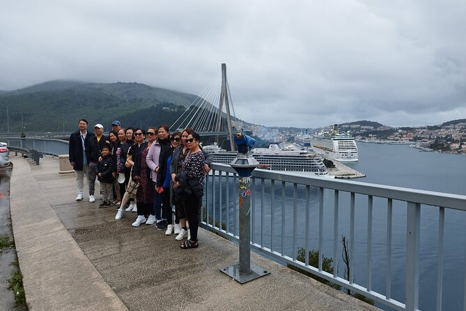 OLD CAR DUBROVNIK private sightseeing tour - The Dr. Franjo Tuđman Bridge shows the wider city