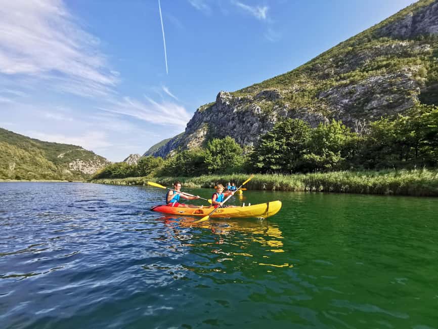 Omiš/Split: 4h Kayaking in Cetina Protected Nature Park Area - The first stretch requires real effort