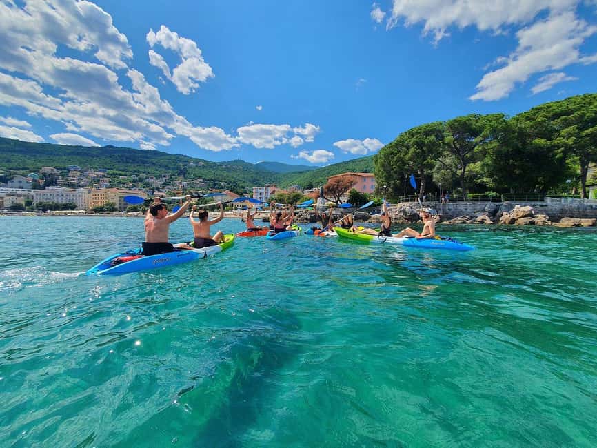 Opatija: Explore kayak adventure - Starting at Slatina Beach in central Opatija
