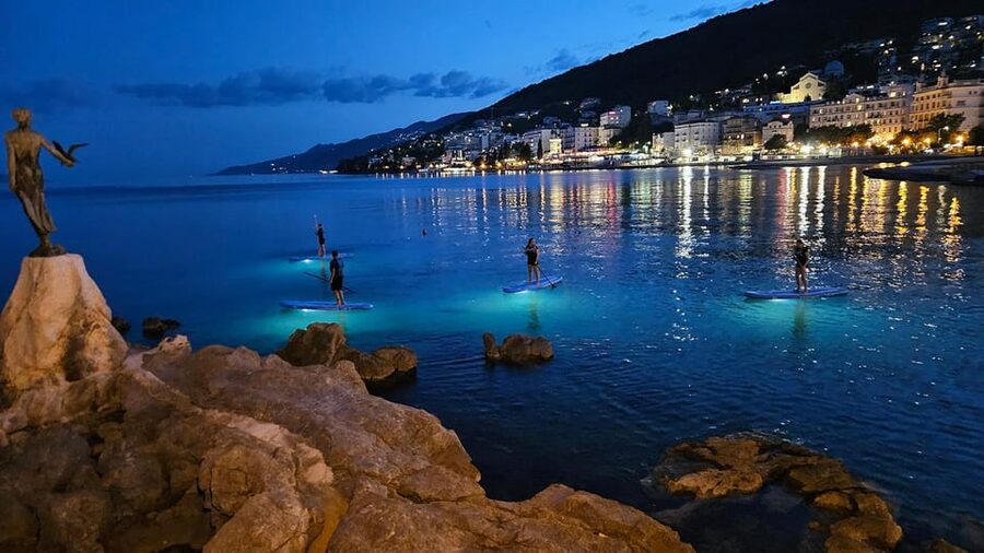 Opatija: Guided SUP Paddleboarding Adventure at Night - What the $75 price includes