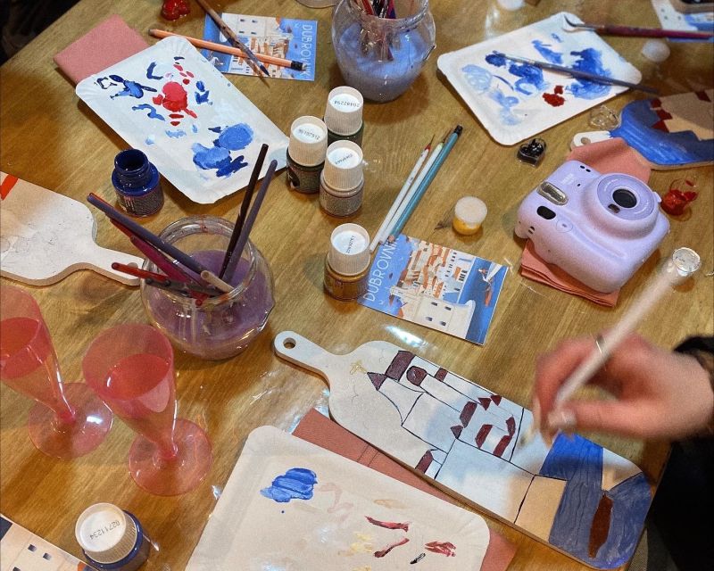 Paint, Sip, and Savor Local Flavors: Unique Local Experience - A creative pause inside Dubrovnik Old Town