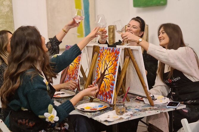 Painting party at Art Bottega - Paint & Wine Studio in Rijeka - Key points about the Art Bottega experience